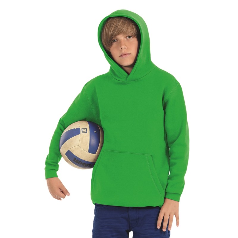 B&C HOODED KIDS FLEECE BRUSHED INSIDE