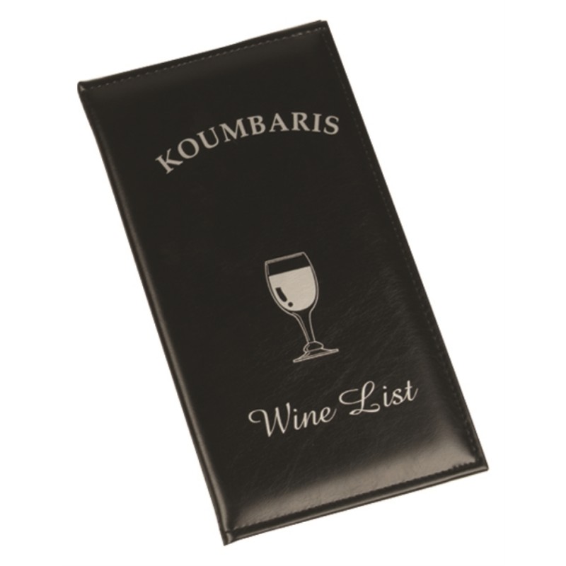 Wine list with 4 pages
